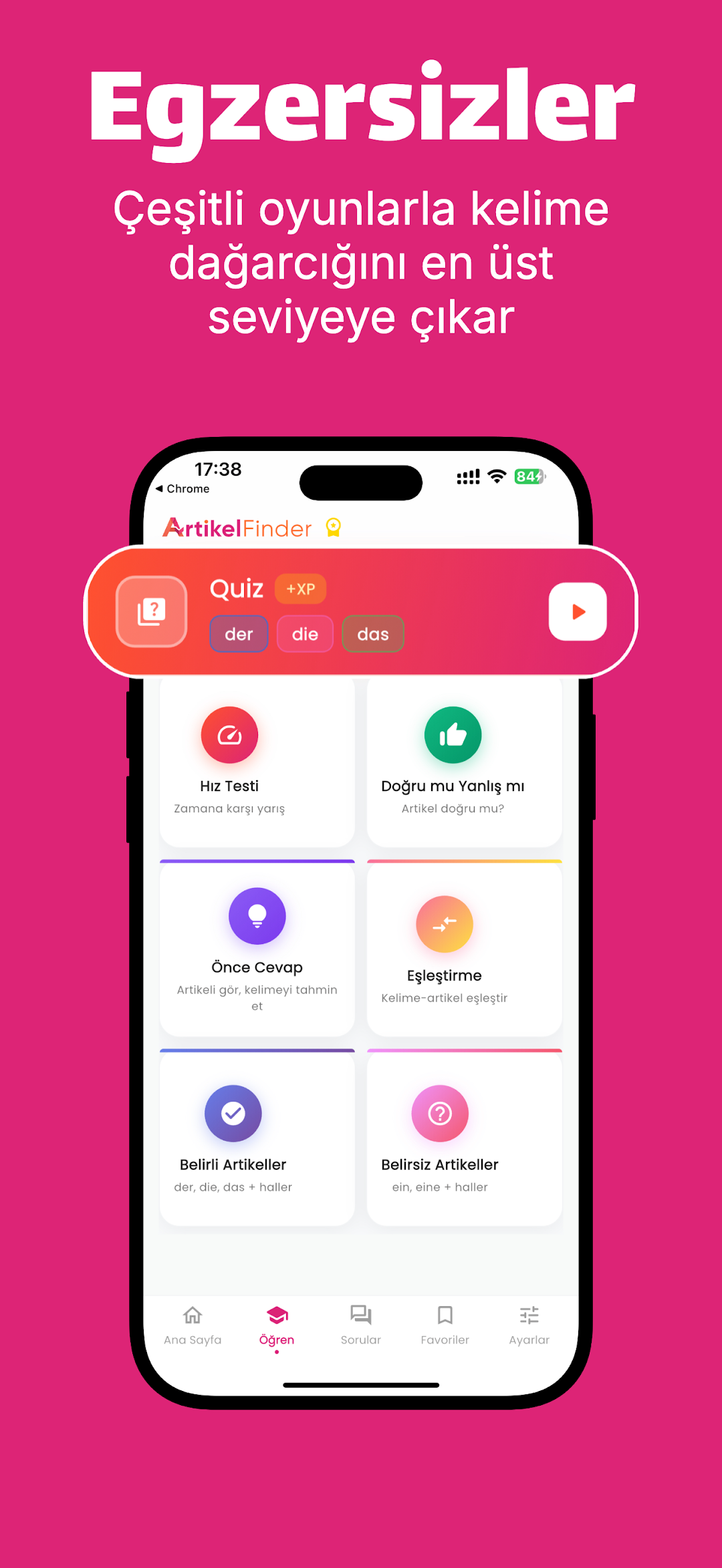Word list and search in the app